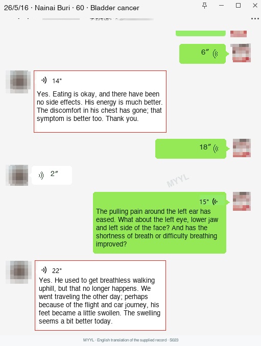 Bladder cancer: Less breathlessness on slopes. English source image 1, with original photographs and clinical records where present.