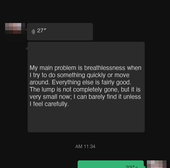 Lymphoma — English follow-up screenshot