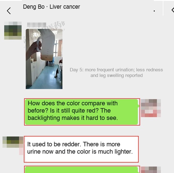 Liver cancer — English follow-up screenshot