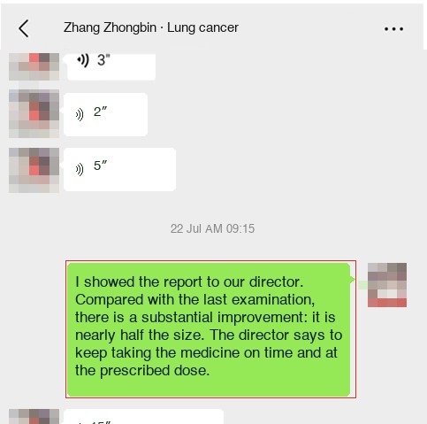 Lung cancer — English follow-up screenshot