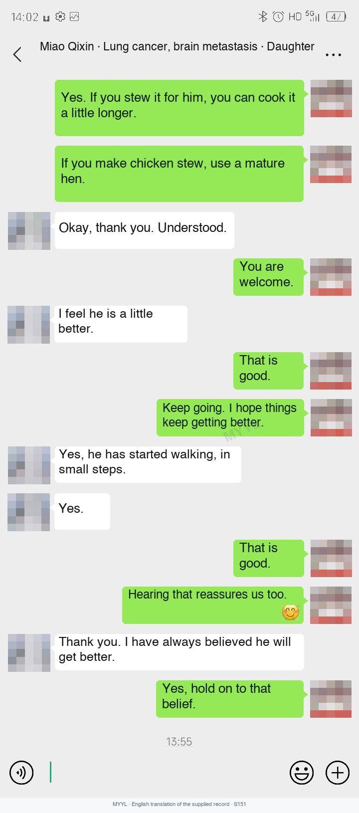 Lung cancer: Early changes noticed by a worried family. English source image 4, with original photographs and clinical records where present.