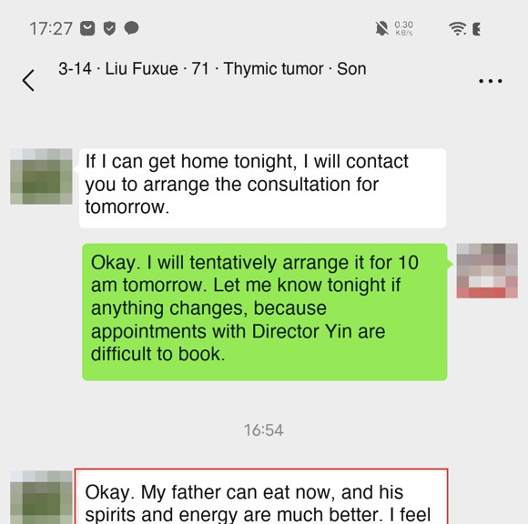 Thymic tumors — English follow-up screenshot