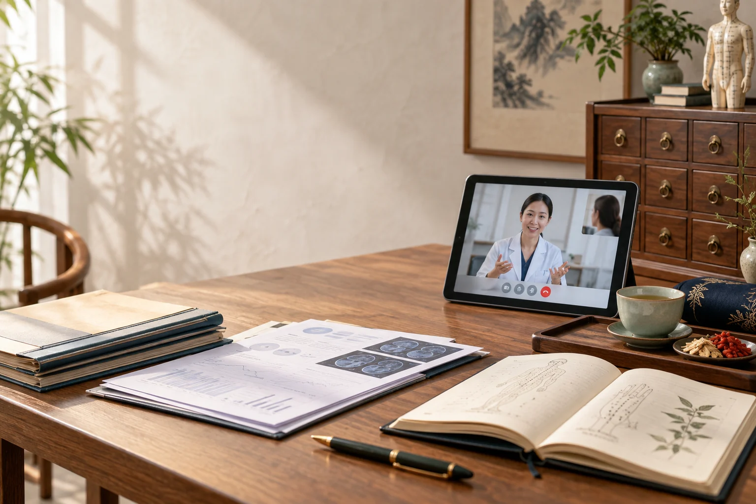 Medical records and integrative video consultation preparation